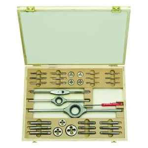 Vysoce Kvalitní Závitníky a očka M3 ÷ M12 na nerez Bučovice tools M 1-II D HSSE VA-NT (Sada 19 dílů) (BU390 122)