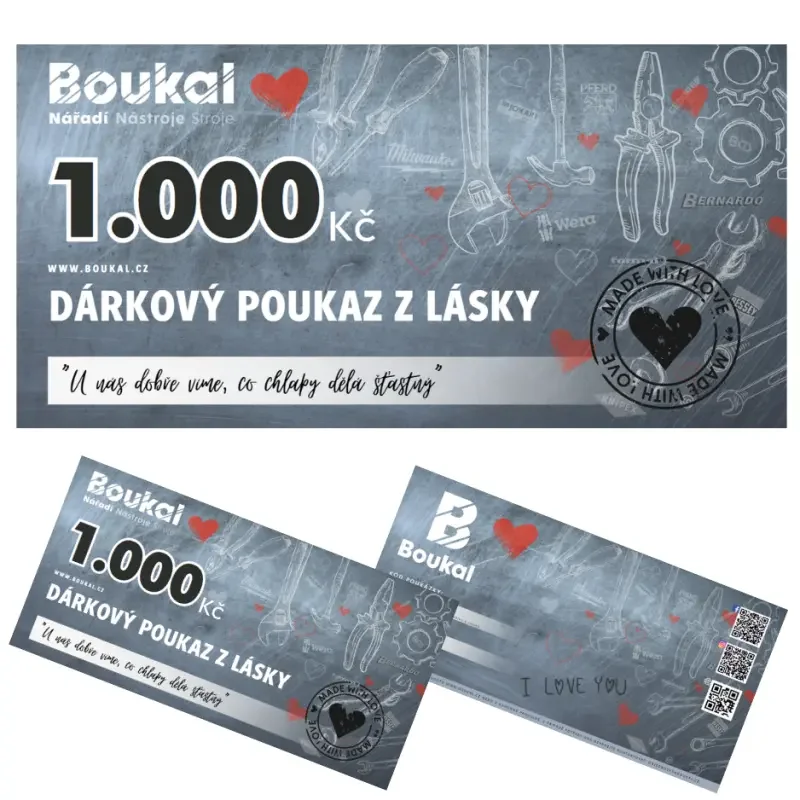Výprodej Dárkový poukaz k valentýnu v hodnotě 1.000 Kč