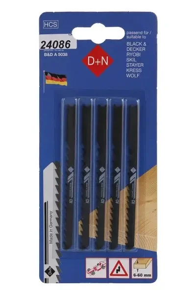 Akční Nabídka Plátky do přímočaré pilky B&D 5ks 75mm/1,3mm, 12440, Levior 24086 (L24086)