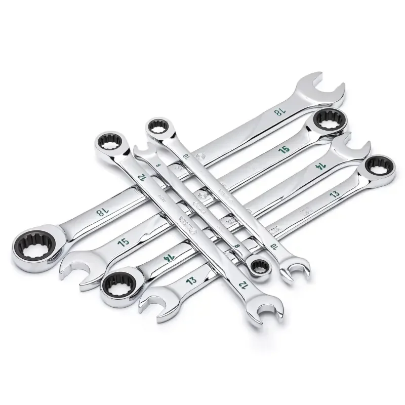 Zlevněný 7 ks. Sada metrických ráčnových klíčů 120XP - 8, 1 (SATAST08043U)