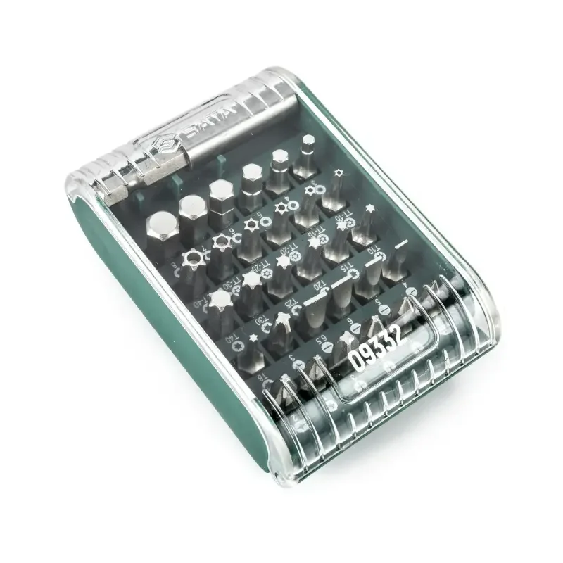 31 ks. Sada bitů s pohonem 1/4" a magnetickým držá (SATAST09332SJ) Oblíbený