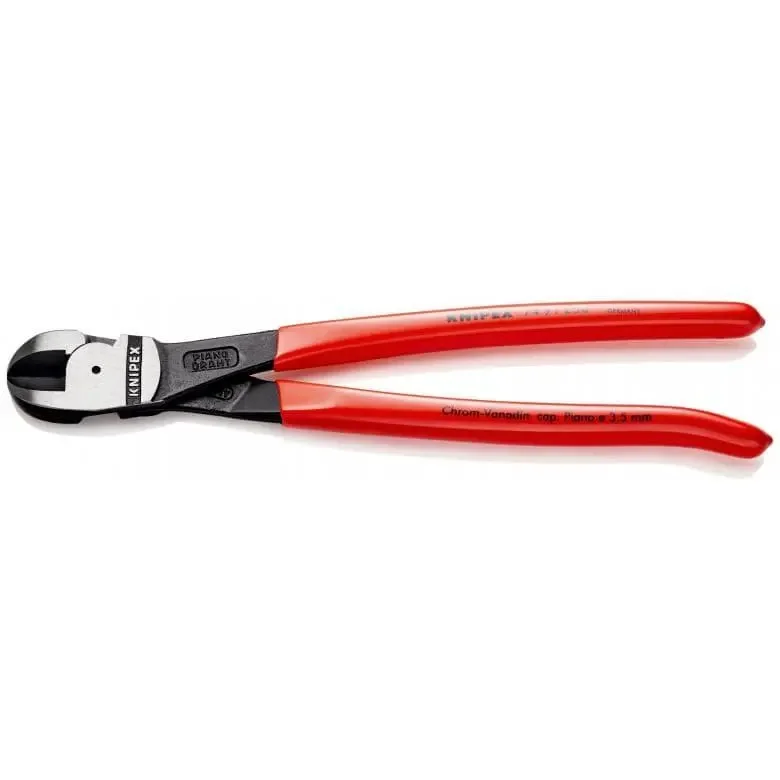 Horká Nabídka Štípací kleště se středovými břity 250 mm KNIPEX 74 91 250 - leštěná hlava, plastové návleky (K 74 91 250)