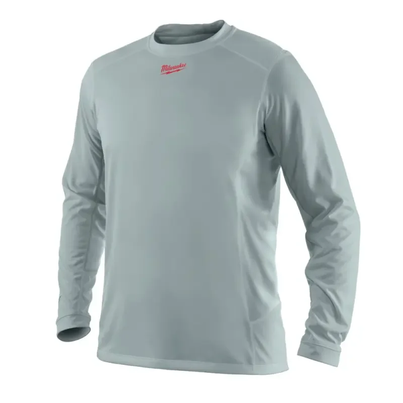 Vysoce Kvalitní Pracovní tričko Milwaukee Workskin WWLSG - šedé. Dlouhý rukáv - S (MI4933464108)