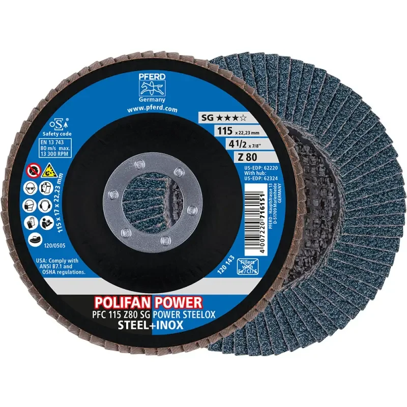 Akce Lamelový brusný kotouč Pferd PFC 115 Z 80 SG POWER STEELOX (PF4007220934241)