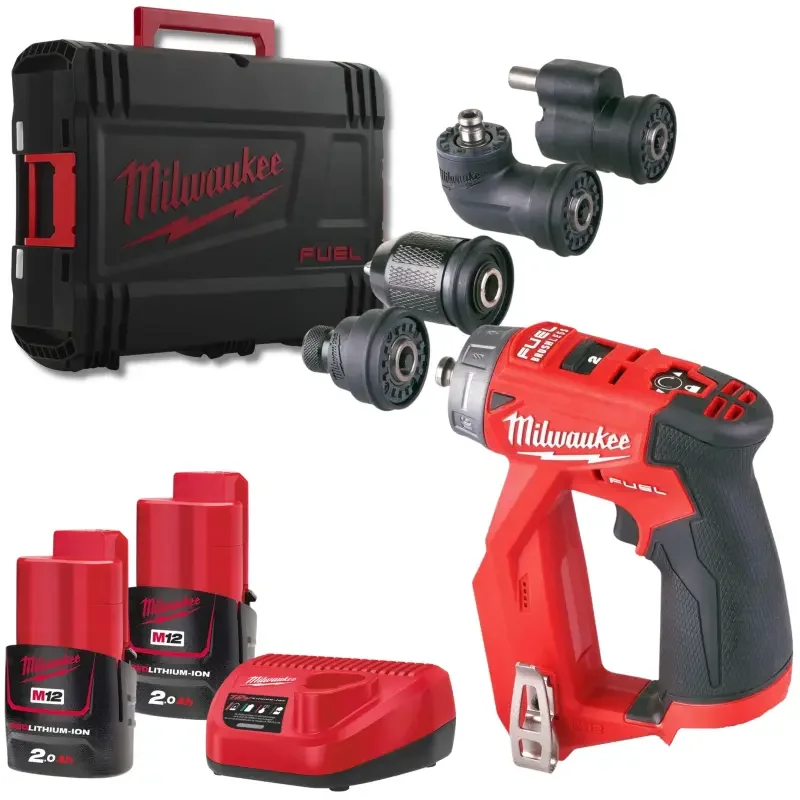 Zlevněný Aku vrtací šroubovák s vyměnitelnými nástavci Milwaukee M12 FDDXKIT-202X 4933464979 (MI4933464979)