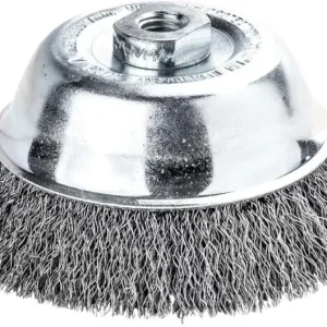 Akční Nabídka Hrncový kartáč ocel 100 x 0,35 mm M14 Lessmann 426177, vlnitý drát