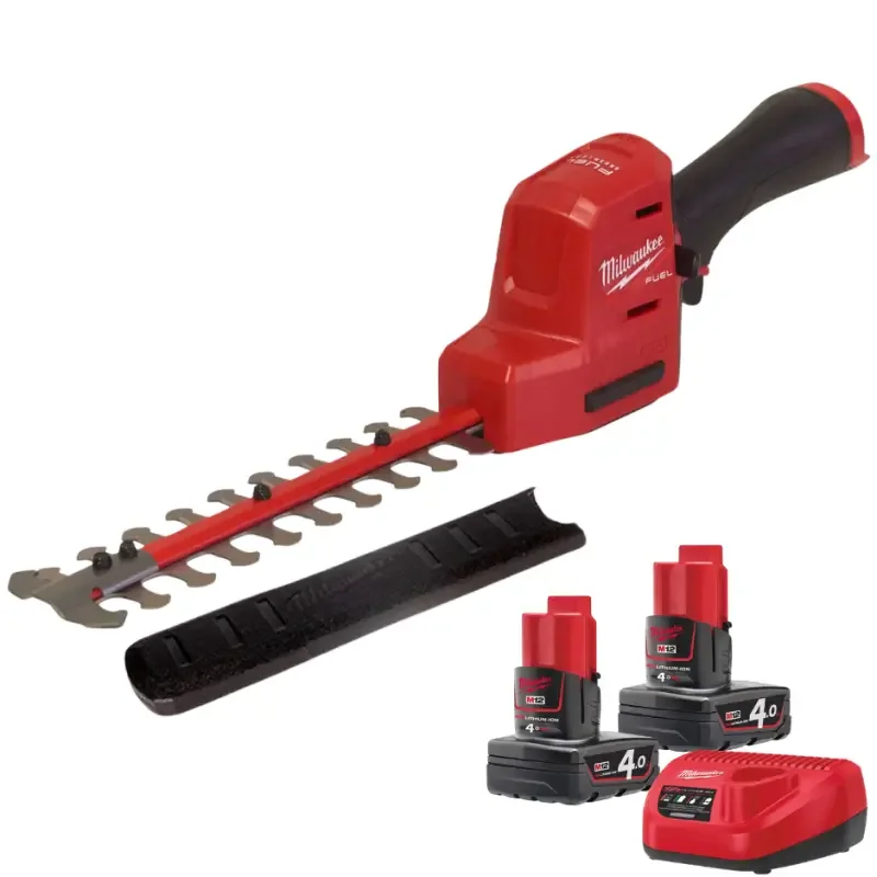 Akční Nabídka Aku nůžky/plotostřih na živý plot Milwaukee M12 FHT20-402, lišta 20 cm, 2x Aku M12 B4 + nabíječka M12 C12 C, 4933479676 (MI4933479676)