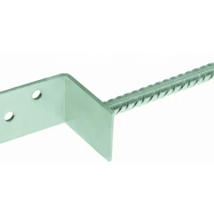 Vzpěra sloupová tvar ""L"" s tyčí 20 x 200 mm D-TL síla 5 mm; 100 x 65 x 80 mm Autentický