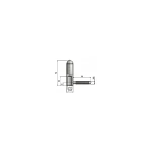 Závěs dveřní 18x120 UR25 VD M8x50 91400530 Zinek modrý Sleva