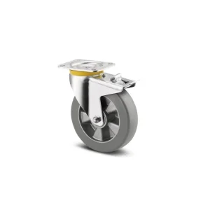 Zlevněný Kolečko pro vysoké zatížení 160mm, s brzdou, plotýnka, 4687ITP160P63 SH80