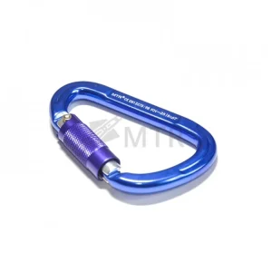 Zlevněný Karabina horolezecká HMS, twist lock trojúhelníková s otočnou automatickou pojistkou 115x72,5mm Dural