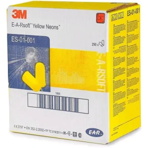 Zátkové chrániče sluchu 3M E-A-R SOFT NEON, bal. 250 párů Dokud Zásoby Vydrží