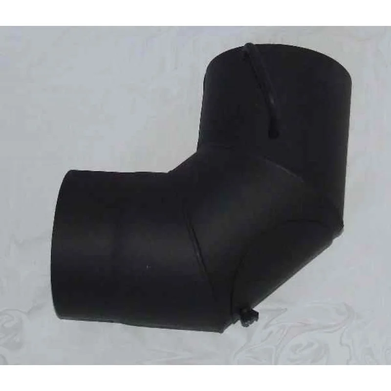 Aktuální Koleno kouřovodu s čistícím otvorem a klapkou 160mm 90° (1,5) černá
