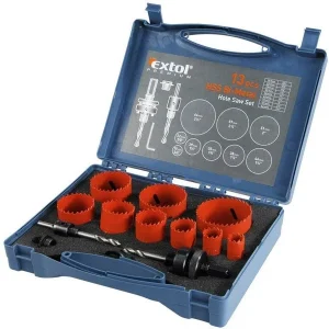 Zlevněný EXTOL PREMIUM vrtáky korunkové, univerzální sada 11ks 8801604