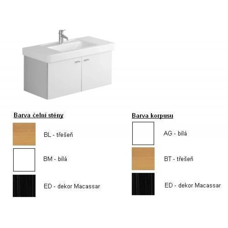 Akční Nabídka Villeroy & Boch Central Line Spodní skříňka 750x430x450 mm korpus Macassar,čelní stěna bílá