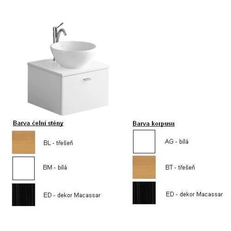Značkový Villeroy & Boch Central Line Spodní skříňka 490x340x470 mm korpus bílý,čelní stěna bílá