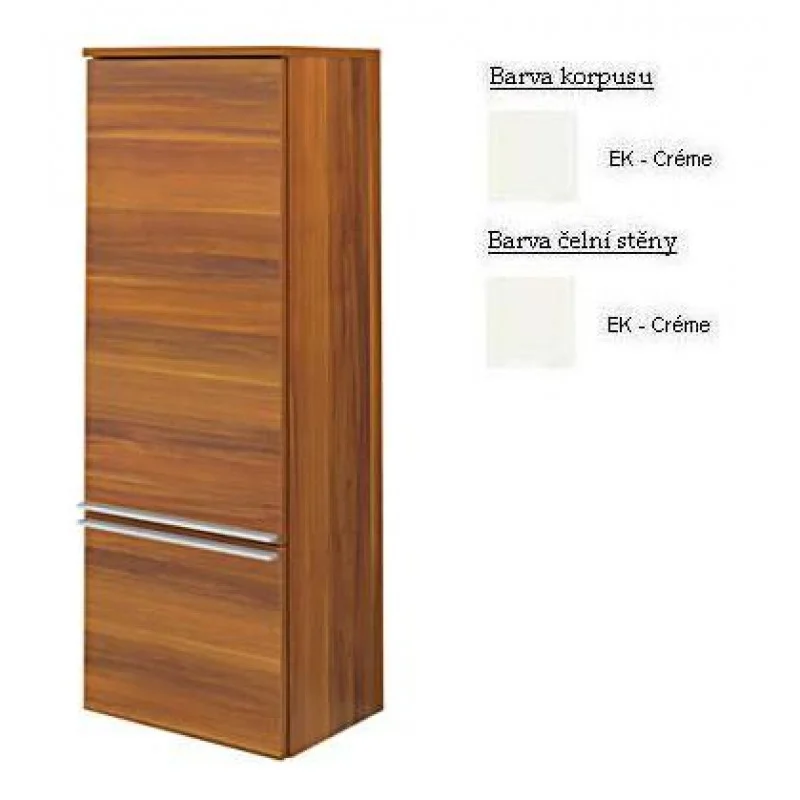 Výprodej Villeroy & Boch Shape Vysoká skříňka 450x1296x320 mm, panty vlevo, korpus Créme, čelní stěna Créme