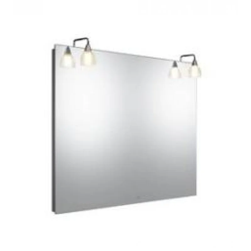 Zlevněný Villeroy & Boch More to See Zrcadlo 800x750x50/175 mm, se 2 svítidly, pro ovládání nástěnným vypínačem, svítidlo zvonovité
