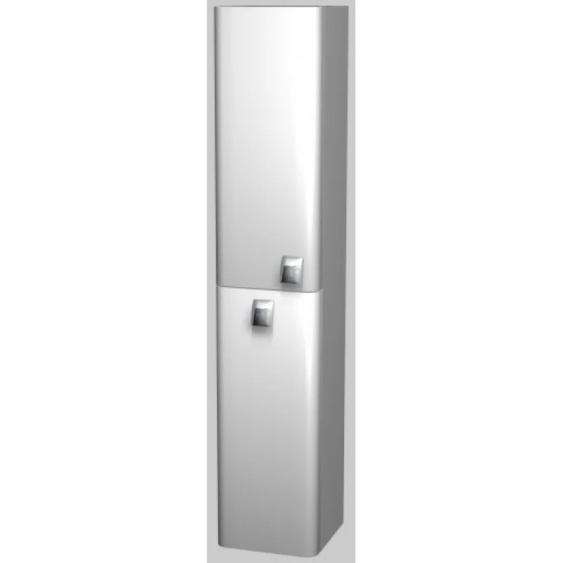 Značkový INTEDOOR ARKADE vysoká koupelnová skříňka závěsná levá AKSV35LKQG/H1511