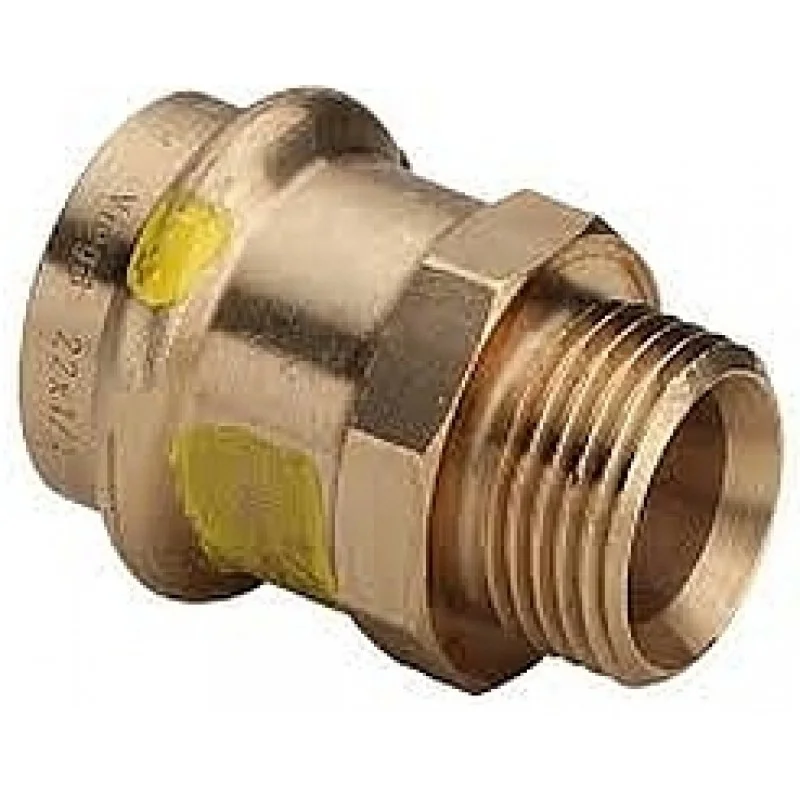 Vysoce Kvalitní VIEGA Bronz Profipress plyn, přechodový kus vnější 2611 15x3/4" 346133