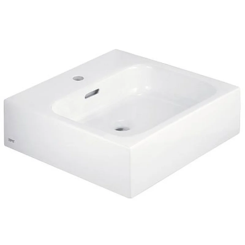 Značkový KLUDI ESPRIT umyvadlo 142x500x500 mm, s otvorem pro baterii 56W0543