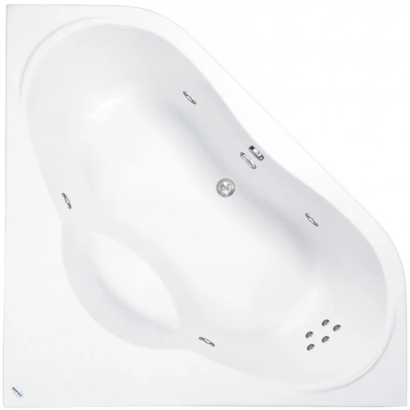 Značkový TEIKO Vana Naxos - R rohová 140x140 cm - HTP systém ECO HYDRO V211140N04T04211