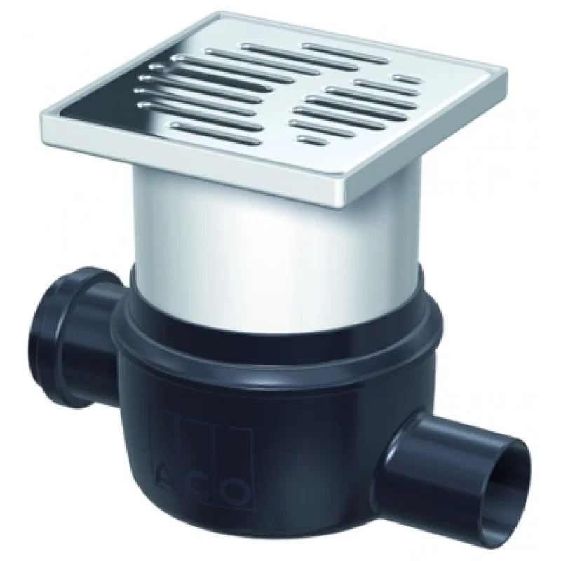 ACO EasyFlow Podlahová vpusť 150 x 150mm, sklon odtoku 1,5°, boční přítok 2500.00.77 Cenově Výhodný