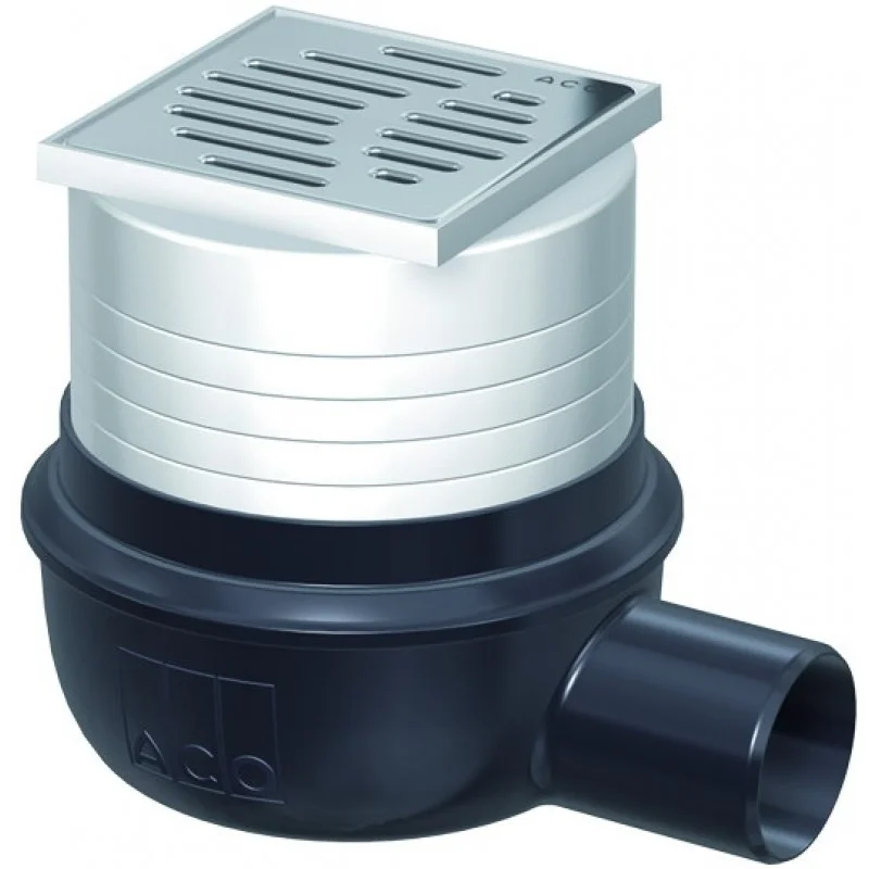 ACO EasyFlow Podlahová vpusť 100 x 100mm, sklon 1,5° 2505.05.77 Doprava Zdarma