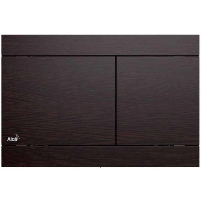 Vysoce Kvalitní ALCAPLAST Flat Wood Ovládací tlačítko pro předstěnové systémy, kov-dekor dřeva FUN-WENGE