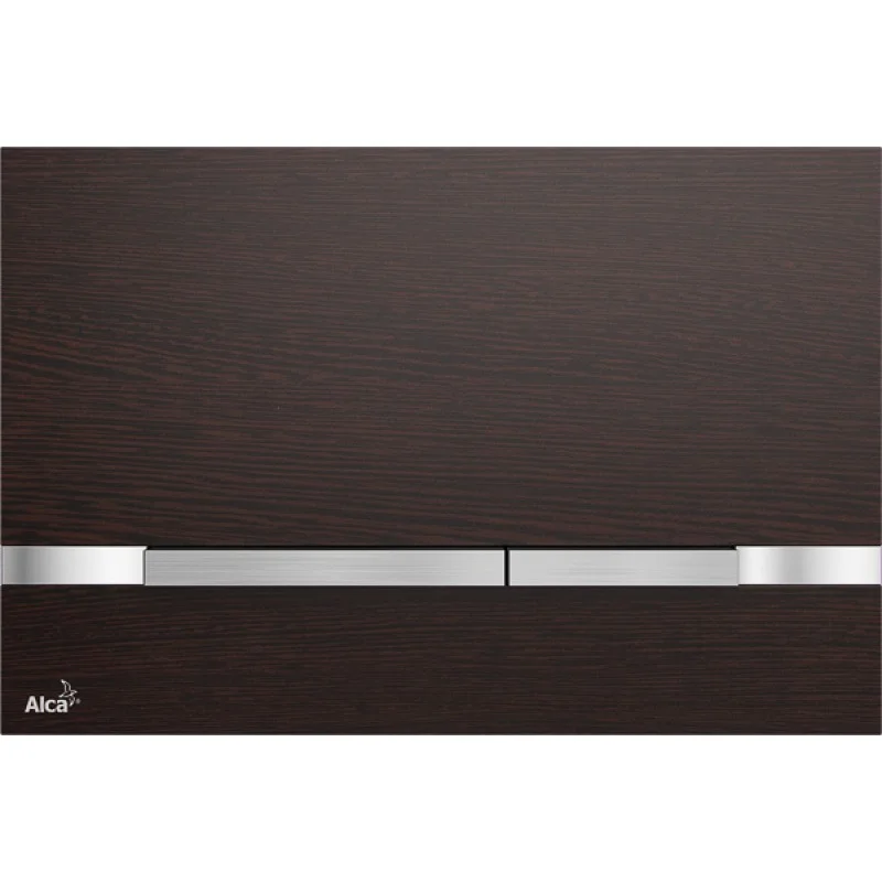 Akční Cena ALCAPLAST Flat Wood Ovládací tlačítko pro předstěnové systémy, kov-dekor dřeva STRIPE-WENGE