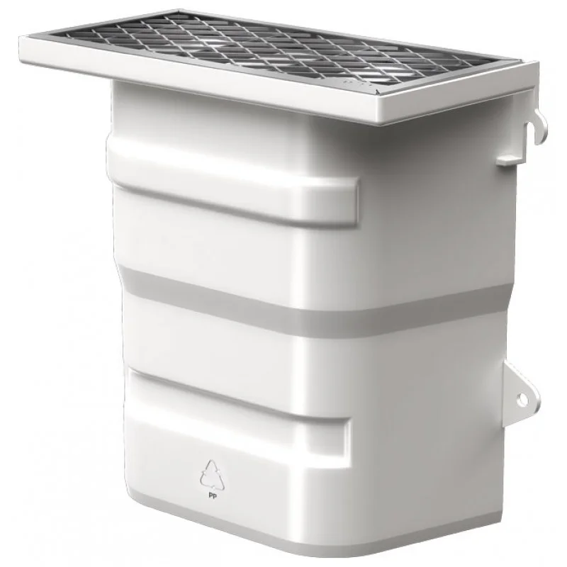 Výprodej ACO Allround Větrací šachta s dnem pochozí 400 x 400 x 200mm, mřížkový - oka 30/10mm 10408