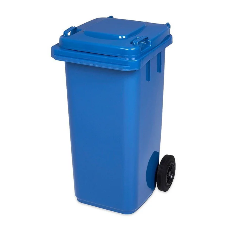 Zlevněný Popelnice hran. 240l PVC-modrá
