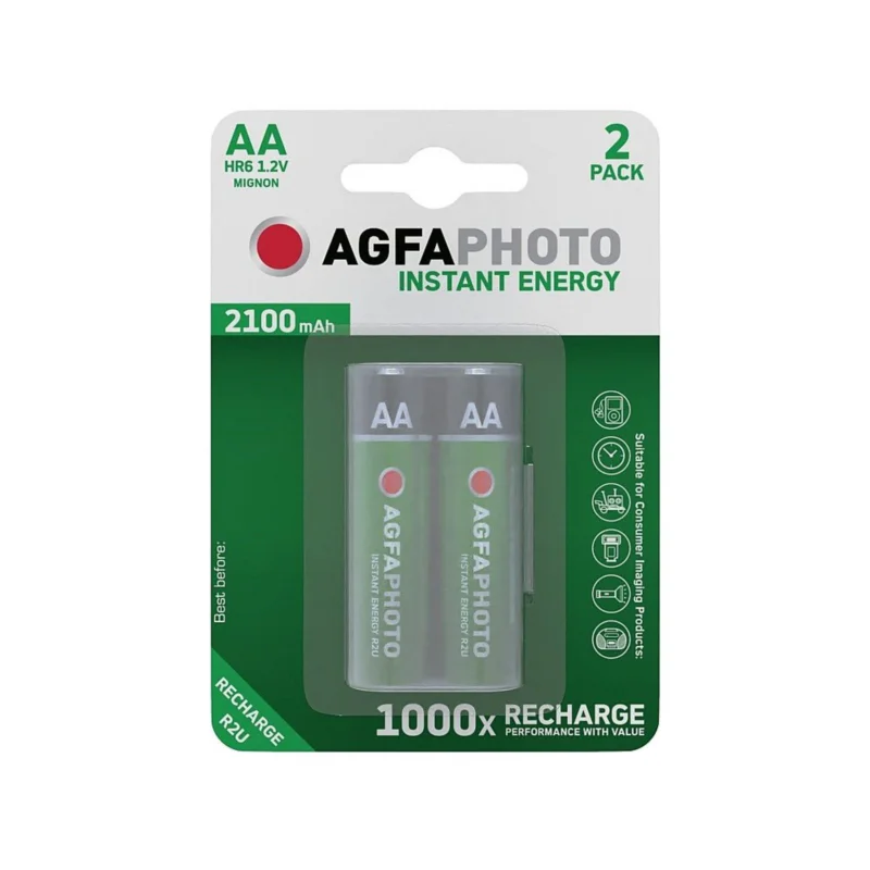AgfaPhoto přednabitá baterie AA, 2100mAh, 2ks Poslední Šance