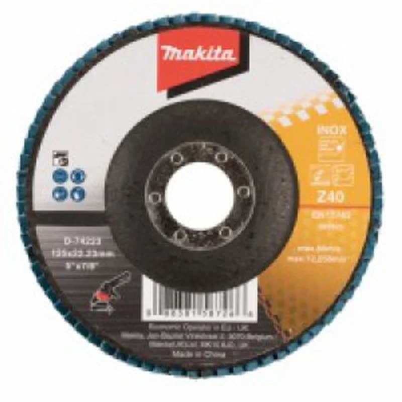 Zlevněný Makita D-74223 - kotouč lamelový 125x22.23mm K40 Zirkon