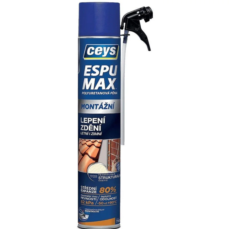 Akce PU pěna montážní CEYS ESPUMAX 750ml s aplikátorem