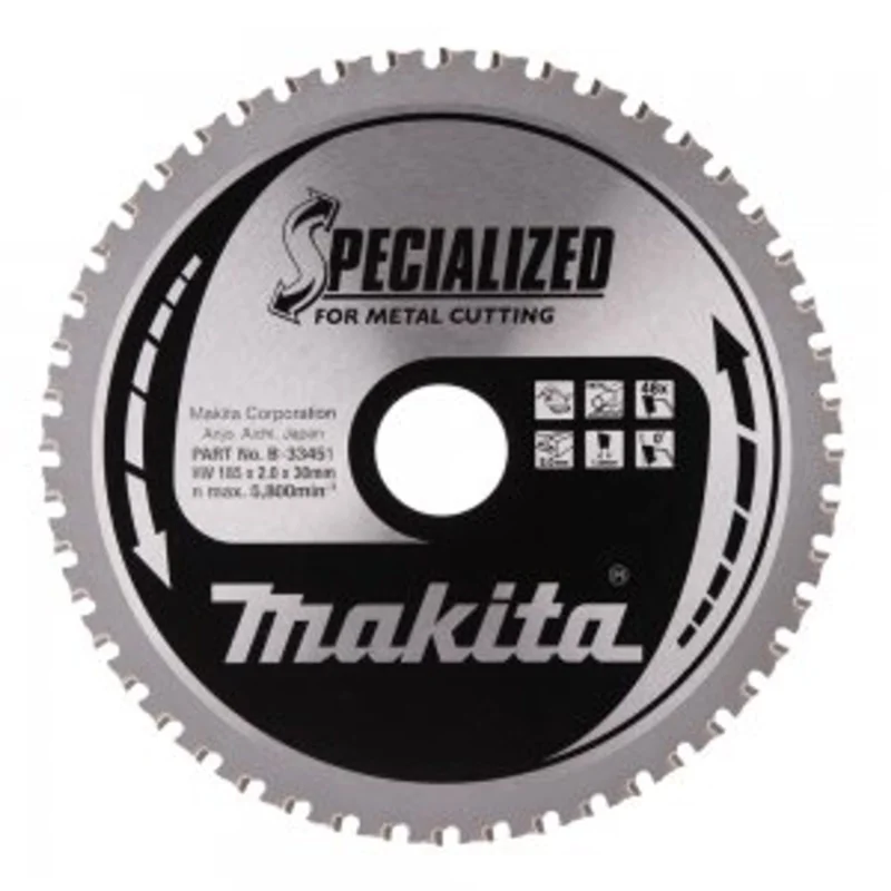 Akční Nabídka Makita B-33451 - kotouč pilový ocel SPECIALIZED 185x2x30mm 48Z = old B-09787