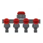 Značkový Přípojka na kohoutek, čtyřitá 1/2"-3/4"-1", Blistr, DEDRA