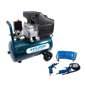 XTLINE Kompresor olejový 1500 W, 24 l + příslušenství - XT2003SET Omezená Nabídka