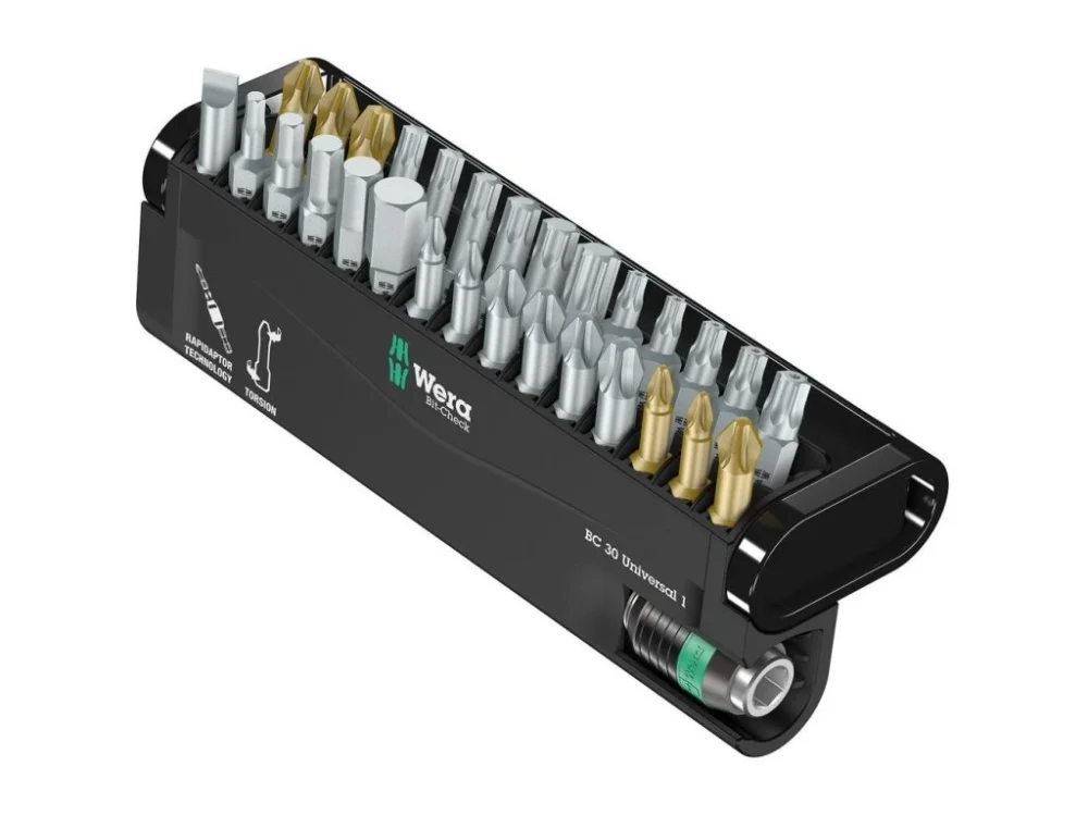 Wera Bit-Check 30 Universal 1 sada bitů s držákem Rapidaptor (05056440001) Odeslání Ihned