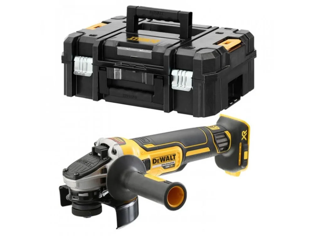 Výprodej DeWALT Aku úhlová bruska 125mm 18V, bez aku, kufr TSTAK - DCG405NT + Prodloužená záruka výrobce