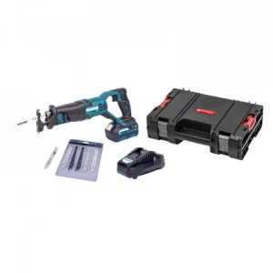 XTLINE Aku mečová pila 18 V + baterie 2.0 Ah + nabíječka 2.4 A + pilové plátky + box - XT102730-1B2B Aktuální
