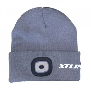 XTLINE Čepice se svítilnou s logem XTLINE | šedá - XT60081S Akční Nabídka