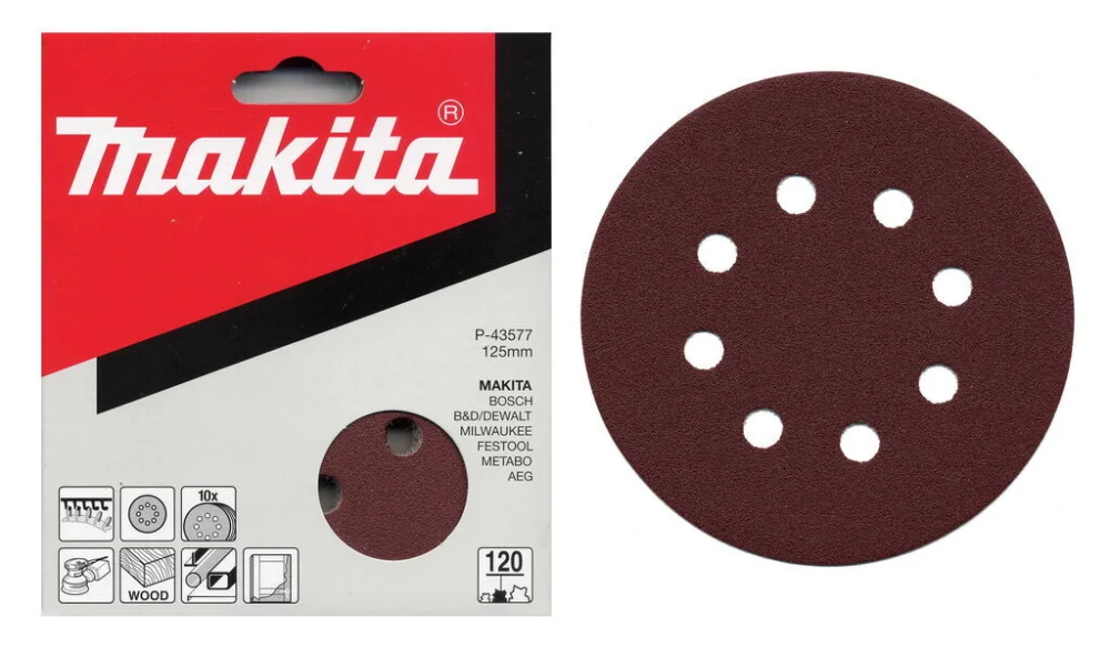 Výprodej Brusný papír na suchý zip 125mm K320 50ks Makita