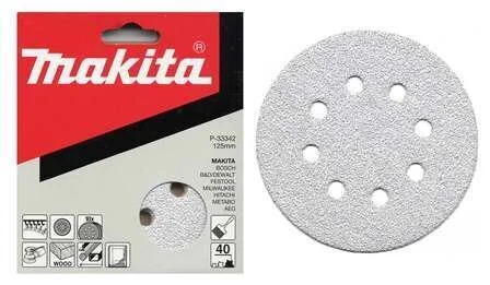 Akční Cena Brusný papír na suchý zip 125mm K60 50ks Makita