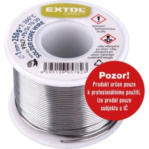 Značkový drát pájecí Sn30/Pb70, O 1mm, 250g