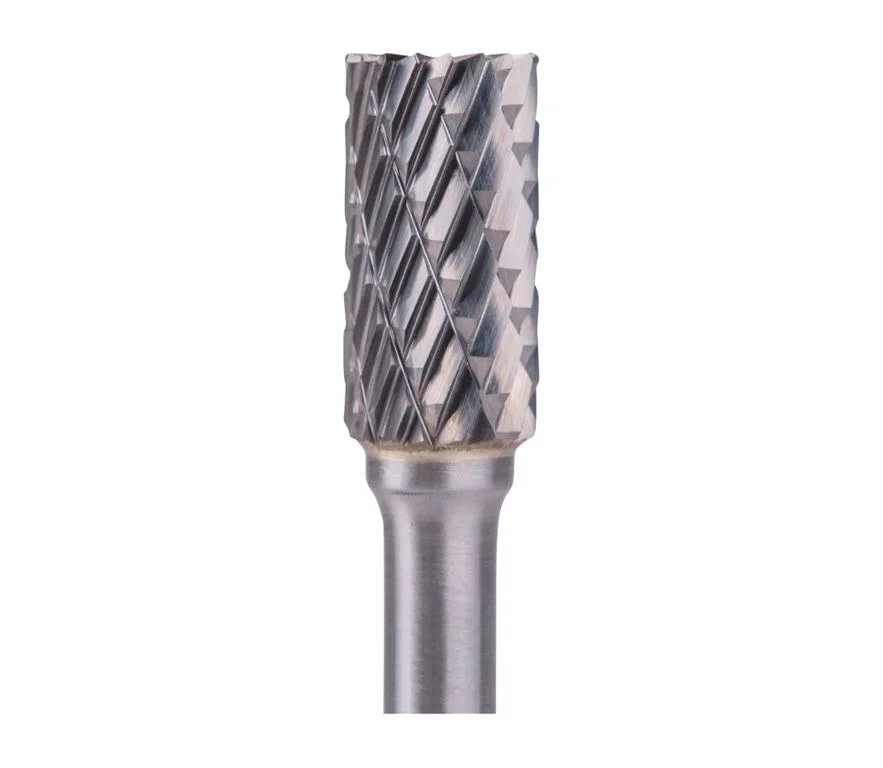 Vysoce Kvalitní fréza karbidová, válcová s čelním ozubením, pr.10x20mm/stopka 6mm,sek střední(double-cut)