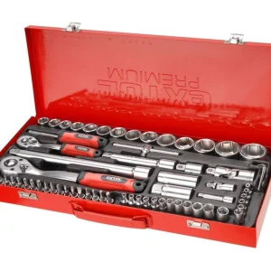Akční Nabídka hlavice nástrčné, sada 65ks, 1/4", 1/2"