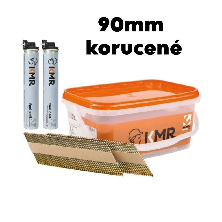 Vysoce Kvalitní Hřebíky kroucené na pásce D34° 3,1x90+ plyn 2200ks