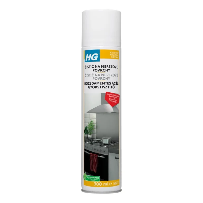 Vysoce Kvalitní HG 341 Rychlý čistič na nerez 300ml