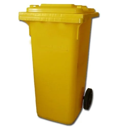 Akční Nabídka Popelnice 120 l PVC s kolečkama žlutá